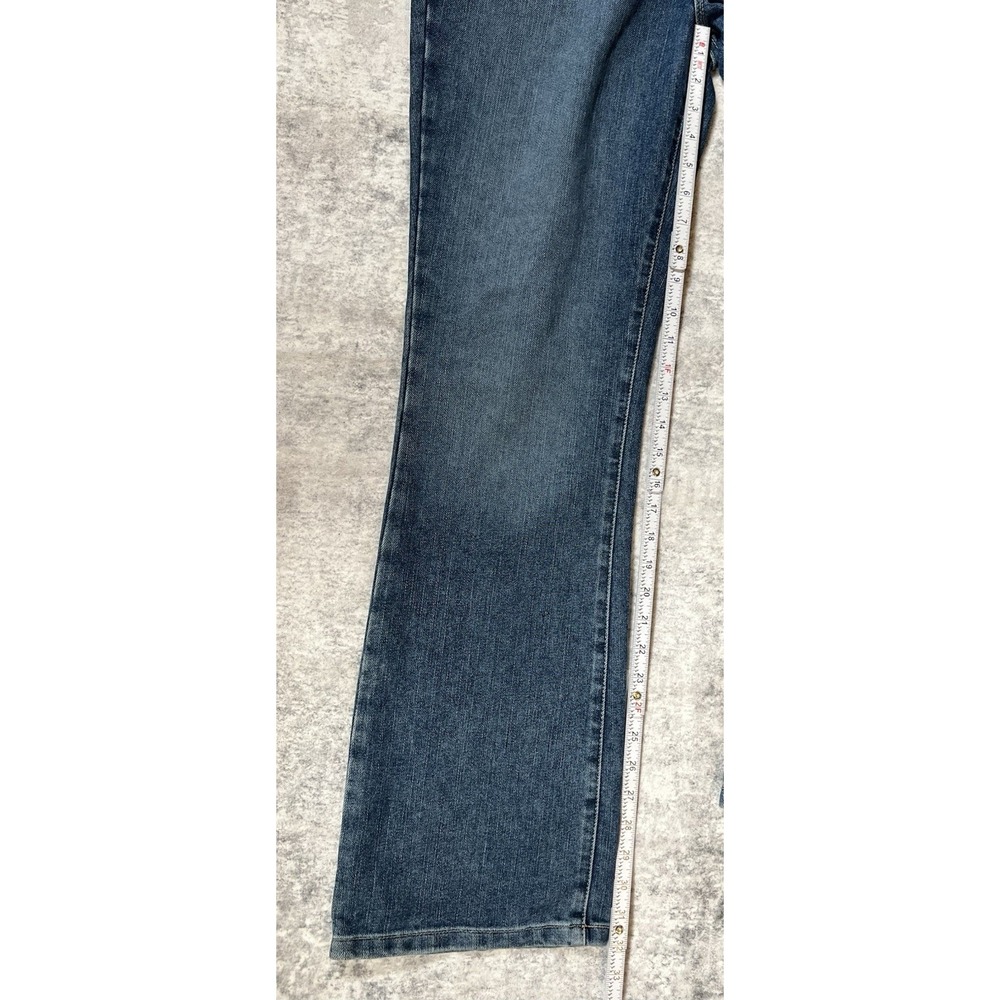 Y2K Tommy Hilfiger Hipster Bootcut Jeans Womens 34x32 Blue Denim Hip Hop Grunge - Picture 14 of 16